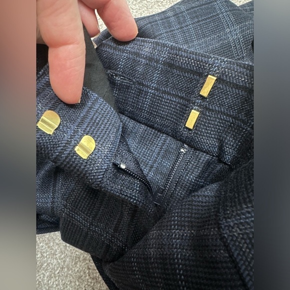 Rebecca Vallance - Lori pant in Navy Check - size 8 - EUC - bootcut/flare leg - Picture 14 of 16